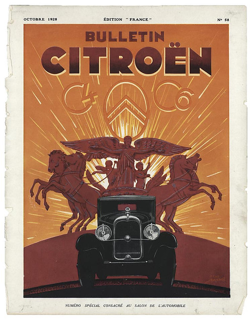Citroen C4 и C6 в салоне в Париже 1928 г.